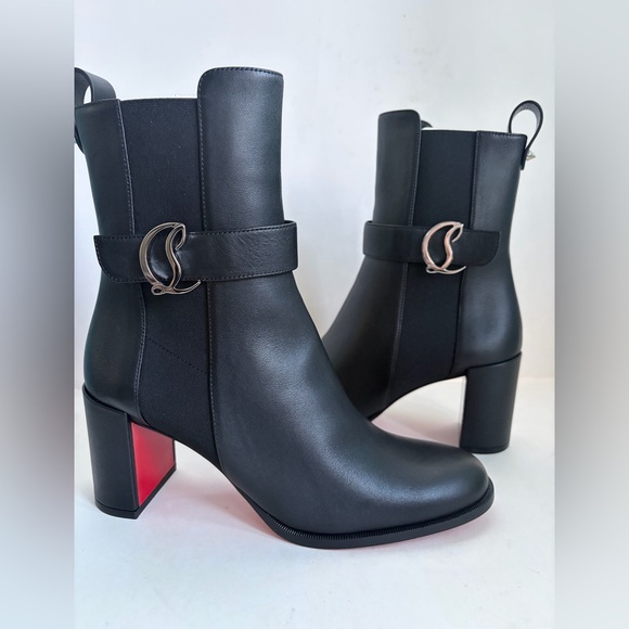 Christian Louboutin Leather 70 Chelsea Booties - Picture 2 of 16